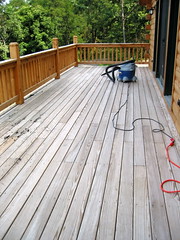 The Deck before staining.