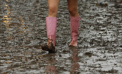 Pink wellies