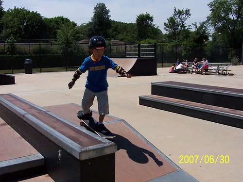 Skateboarding at Stevenson Park