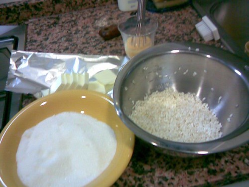 ingredients for arroz con leche