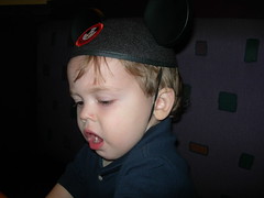 Ty with hos mickey ears
