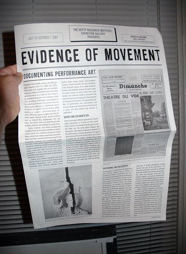 Evidence of Movement front page