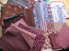 Fabrics for our Dear Jane Swap