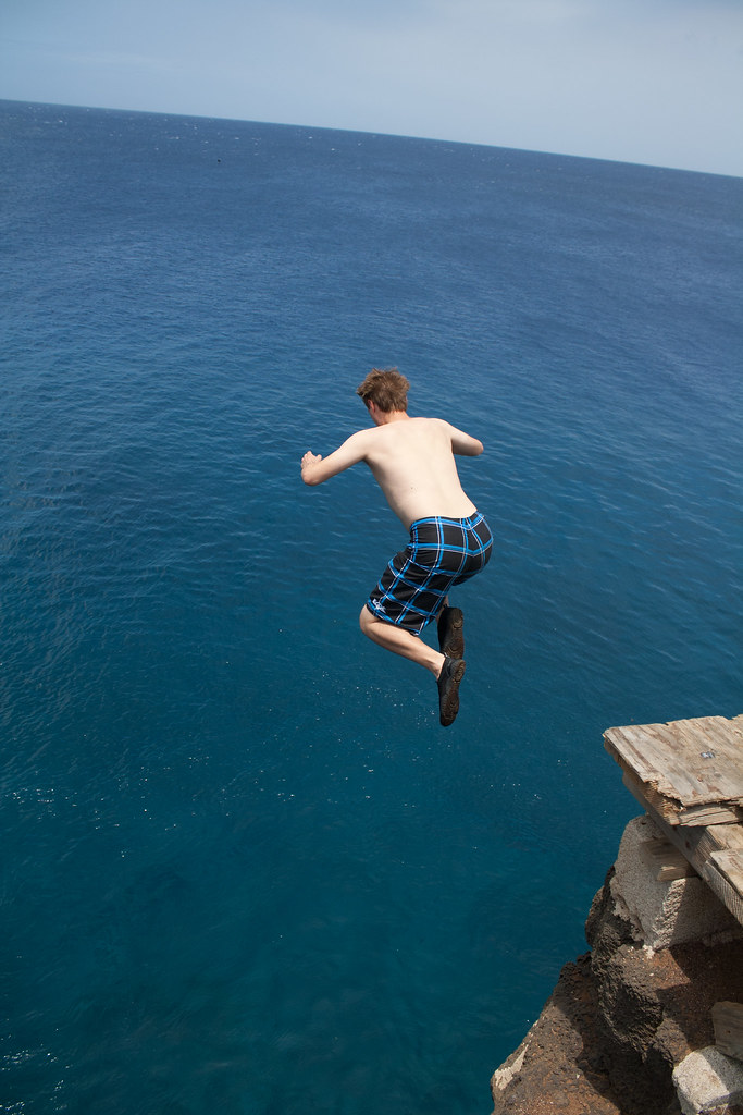 Jumping off South Point