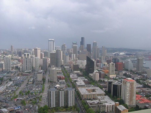 View of Downtown Seattle from the Space Needle
