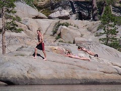 20070713 Sun Bathers at Woods Lake