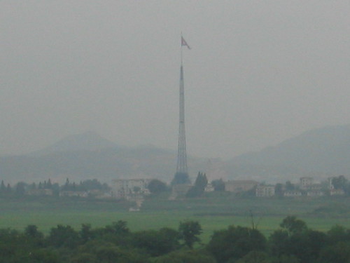 north korea flag pole. The North Korean Flagpole and