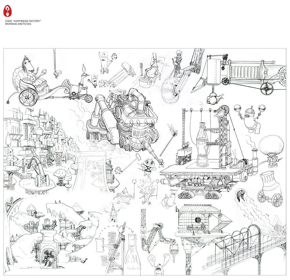 Coca Cola - The Happiness Factory - storyboard