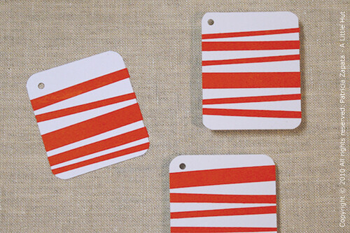 red gift tags
