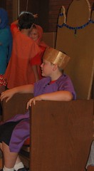 Nevin was King Herod in a local Lutheran VBS play