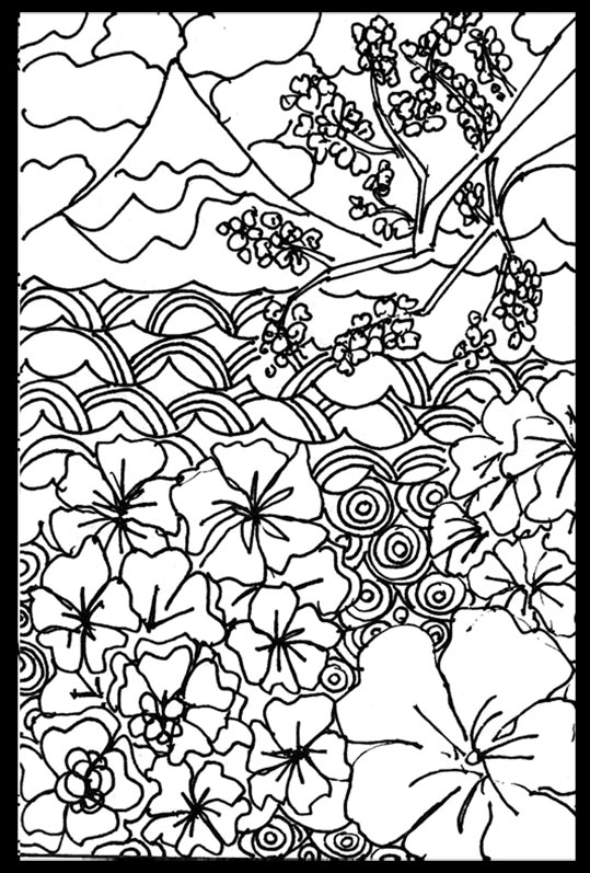 japanese art and coloring pages - photo #14