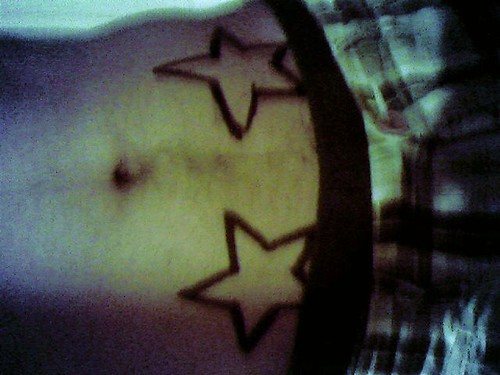 star tattoo guys. body star tattoos