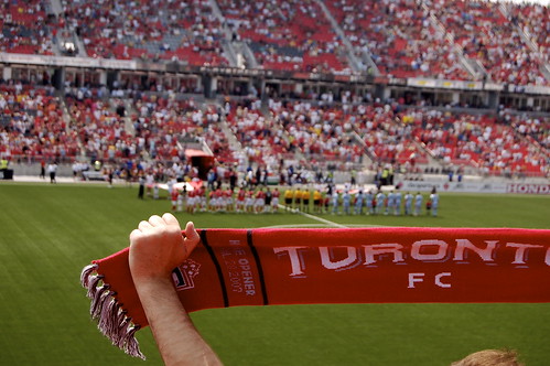 Raptors Fans or Toronto FC fans?  Last night's game had all the feel of a Euro soccer match...