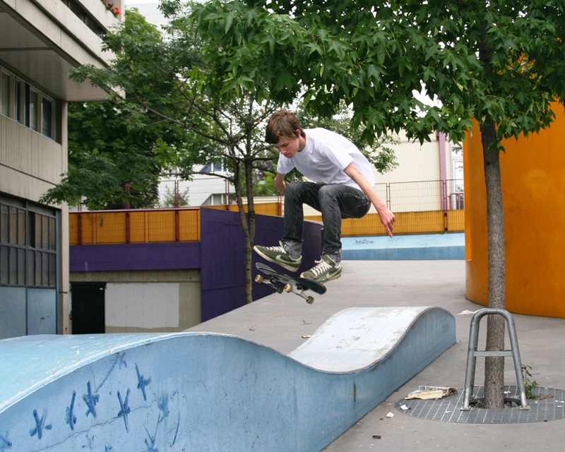 Skateboarding Paris 3