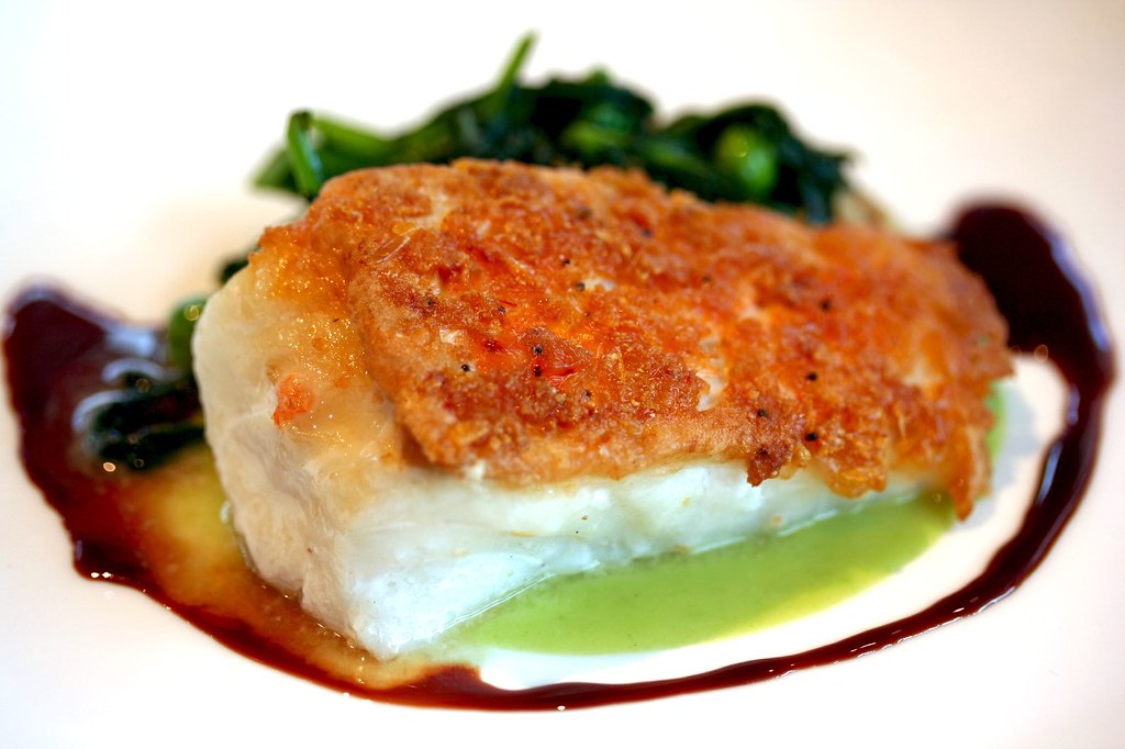 Cod Fish encrusted with shrimp and panko