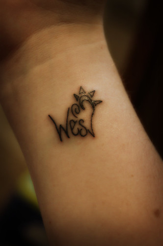 My itty bitty Wes wrist tattoo 
