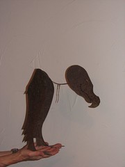Melinda's vulture sculpture