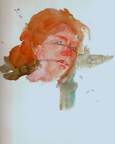Watercolor Painting - Portrait in the Charles Reid Style