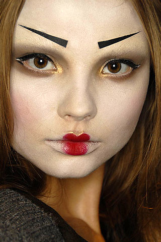 geshia makeup. asian geisha makeup (haute