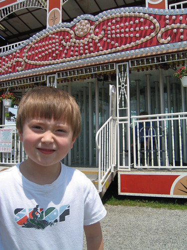 Tyler at the Glass/Mirror Fun House