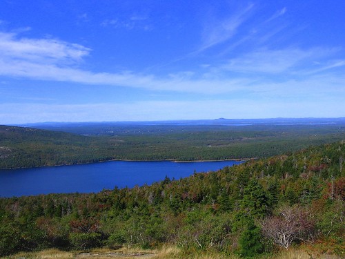 view from cadillac mountain ..the eagle lake