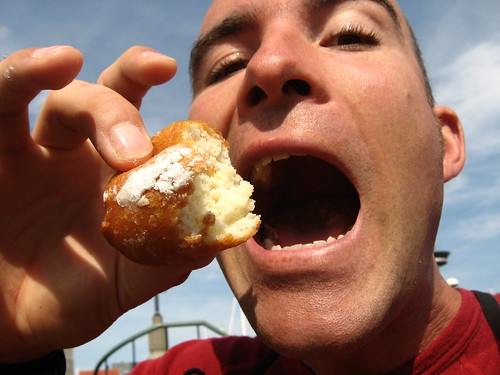 Olieballs - donut balls - a Dutch delight eaten in Vlissingen, The Netherlands