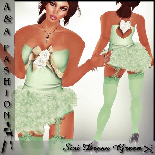 A&A Fashion Sisi Dress Green