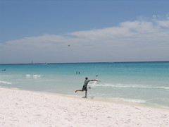 Destin Florida 2007 - Man Catching Bait Fish