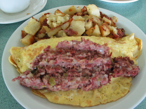 Olympia Diner Hash & Cheese Omelet