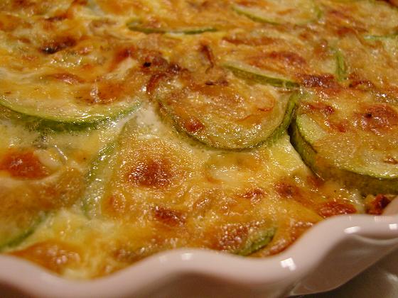 Courgette & Garlic Tart with Blue Cheese