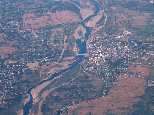 Aerial photo of Laoag City in Ilocos Norte, Philippines