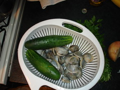Cucumbers and clams