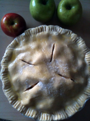 Apple Pie, right before the oven