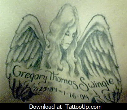 Back Tattoo Stencils. angel tattoo stencils,