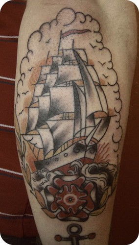 ship tattoo. Ship tattoo (6)