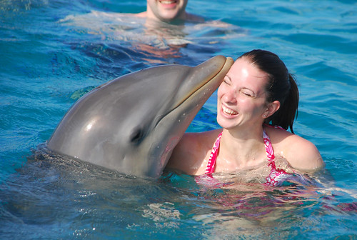 Kat's dolphin kiss! by you.