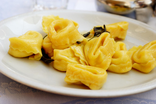 tortelloni with butter and sage