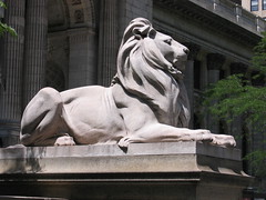 New York Public Library Lion by ax2groin, on Flickr