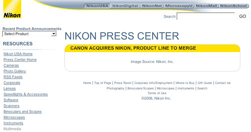 Canon Acquires Nikon