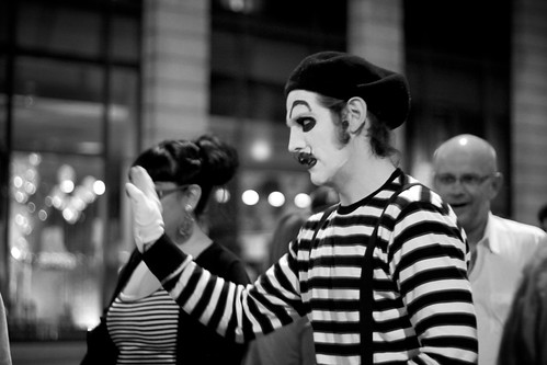 hipster mime