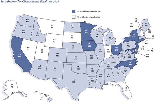 2011 state business tax climate