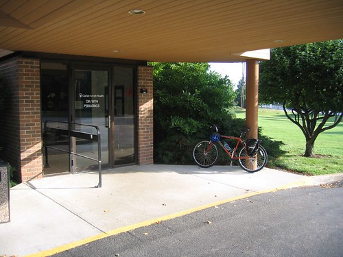 No Bike Rack at Clarion Arnett  Clinic