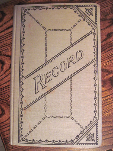 Patten House-Record Book