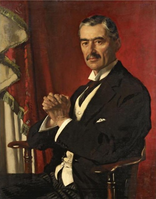 Orpen, William (1878-1931) - 1929c. Portrait of Neville Chamberlain (Sotheby's London, 2007)