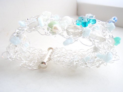 custom cuff project: forget-me-not blues