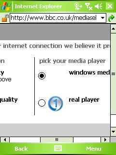 BBC Website: select video player