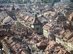 Vistas desde la torre de la catedral de Berna