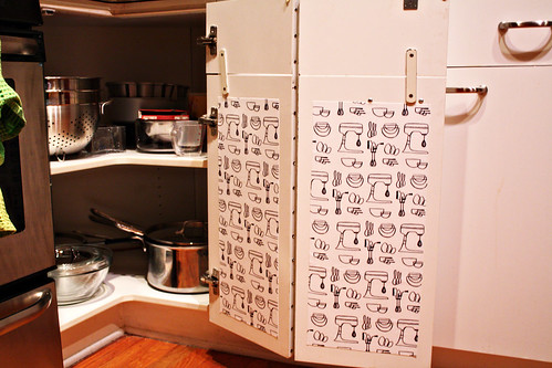 edited Mod Podge Kitchen Cabinet liners (7)