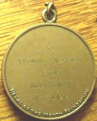 Hubbard medal reverse