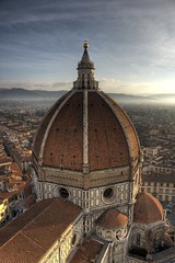 View of Florence Cathedral from Giotto's Campanile, Firenze, Italy